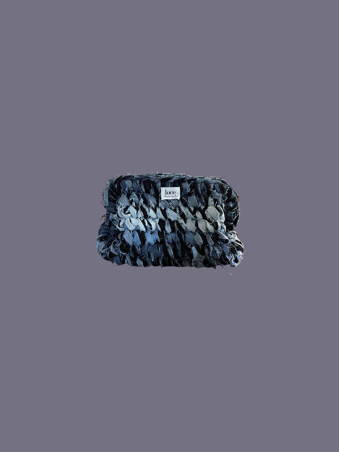 The Denim Clutch - Black