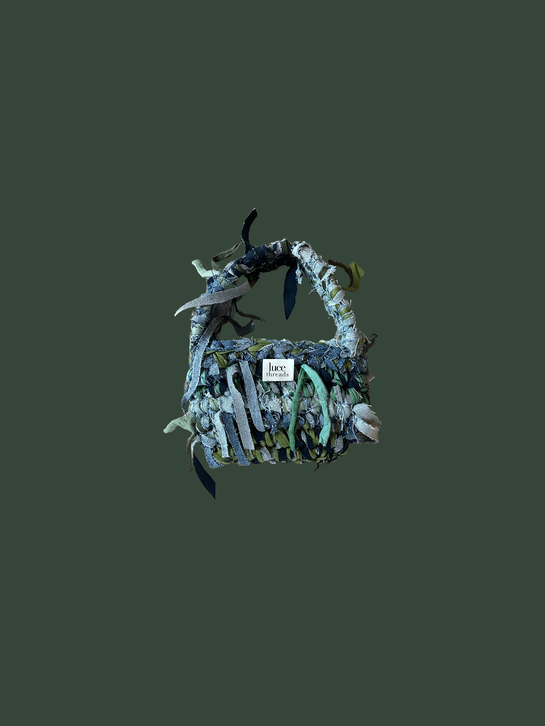 The Denim Bag - Green