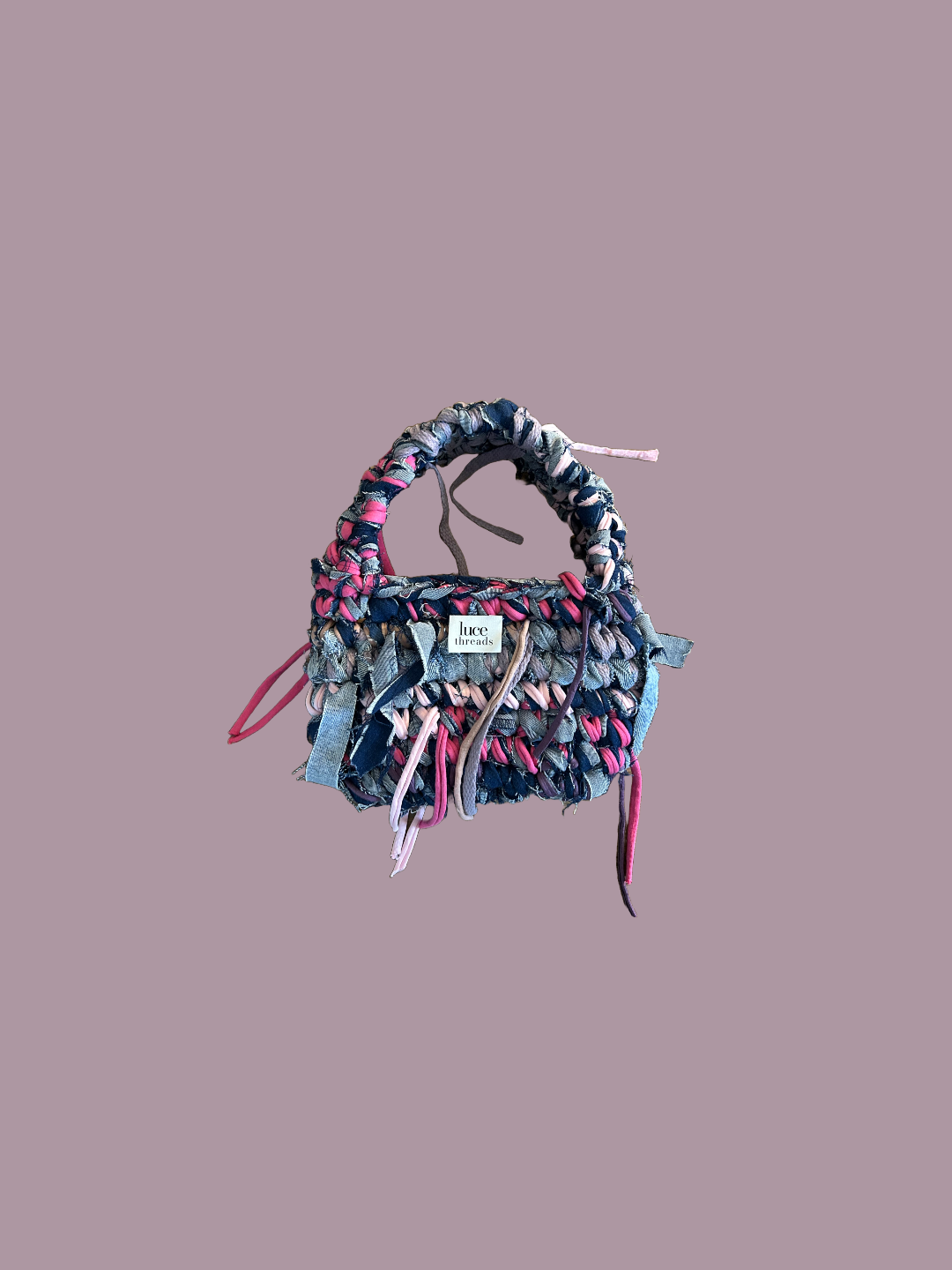 The Denim Bag - Pink